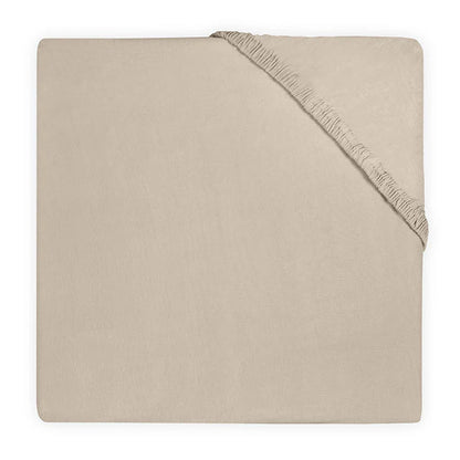 Jollein - hoeslaken jersey wieg - nougat
