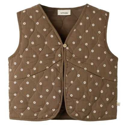 Lil'Atelier - quilt vest Hulla - teak flower