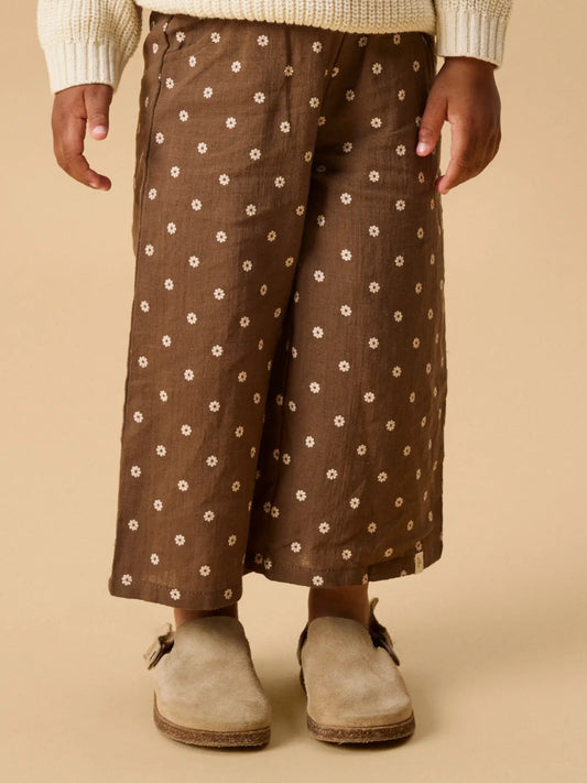 Lil'Atelier - wide leg pants Hulla - teak flower