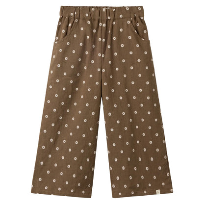 Lil'Atelier - wide leg pants Hulla - teak flower