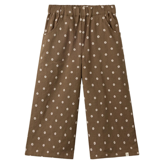 Lil'Atelier - wide leg pants Hulla - teak flower