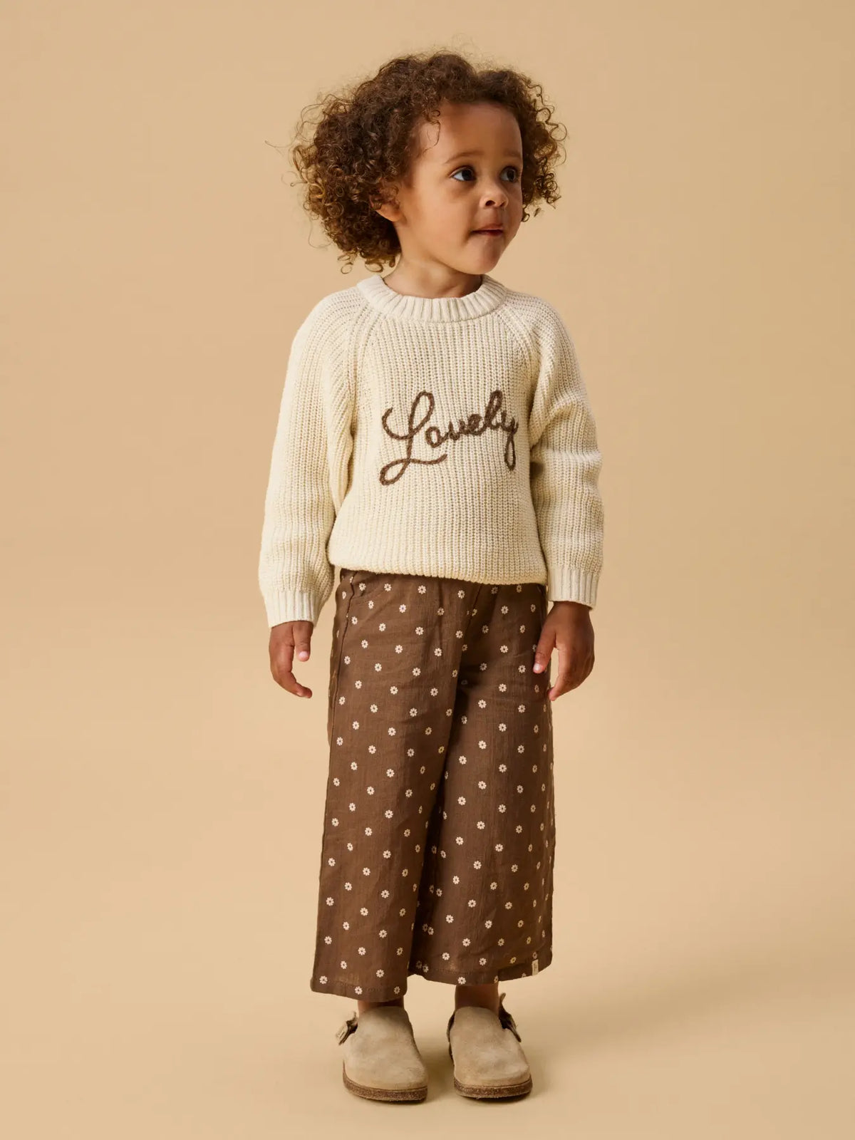 Lil'Atelier - wide leg pants Hulla - teak flower