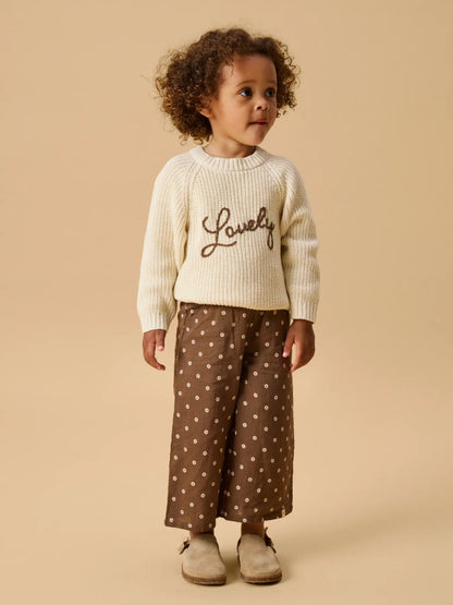 Lil'Atelier - wide leg pants Hulla - teak flower