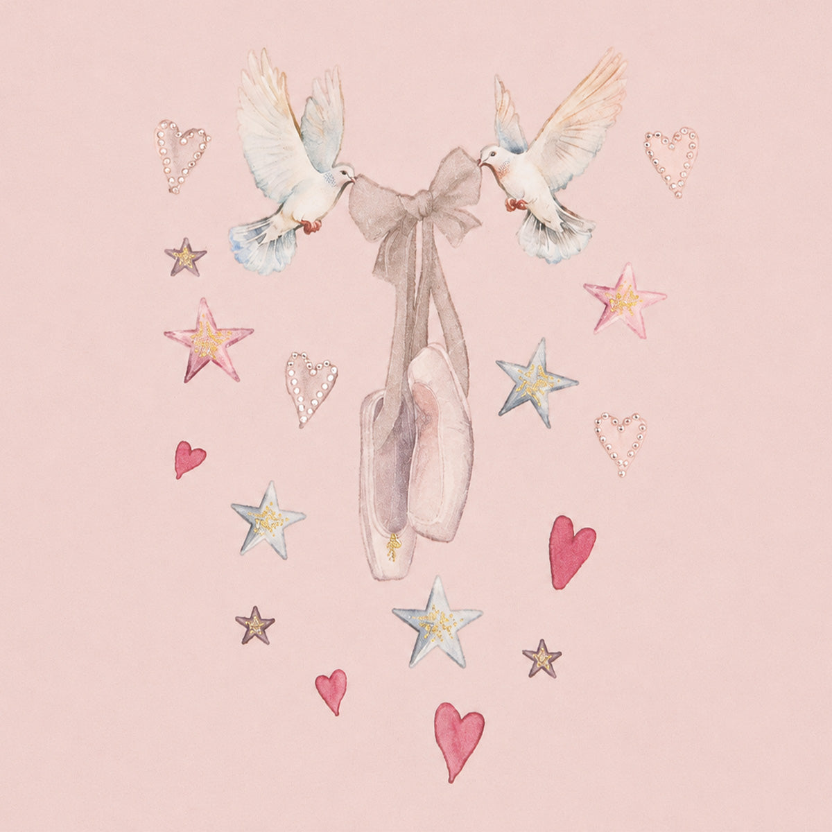 Hust & Claire - longsleeve Alma dove - hushed pink