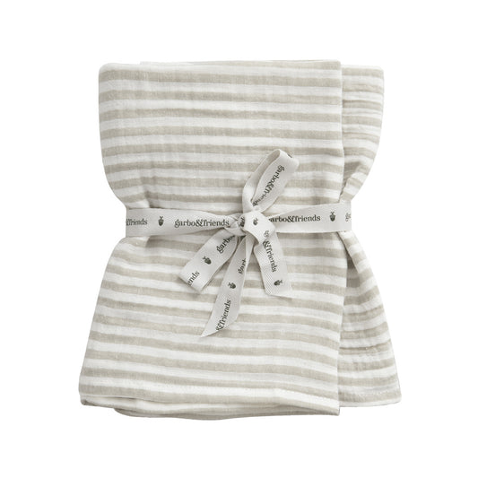 Stripe Anjou muslin swaddles S ~ 2pcs