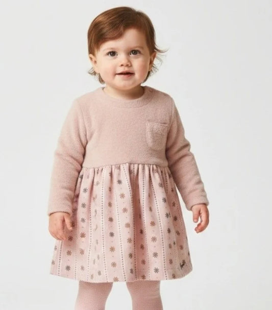 GYMP - dress Inga - old rose flower