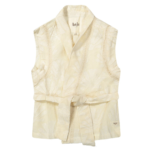 Baje Studio - gilet Ize shell - offwhite