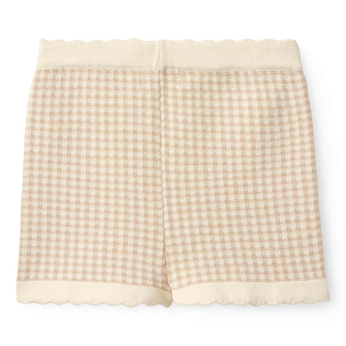 Copenhagen Colors - jacquard knit short - beige check