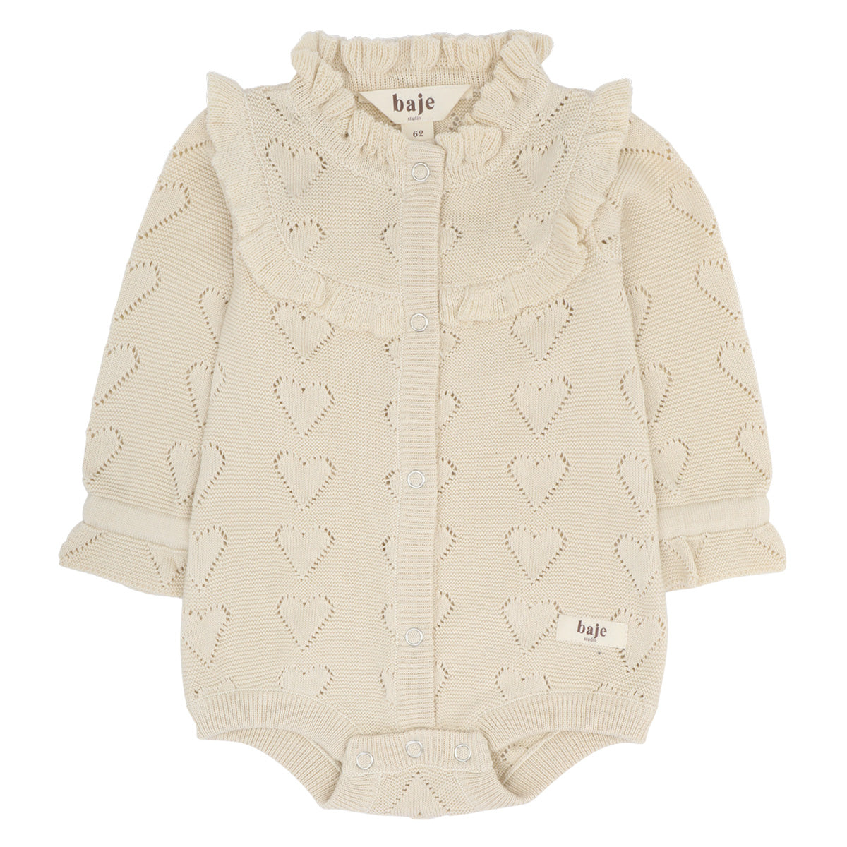 PREORDER - Baje Studio - ajour heart body Jaim - crème oat