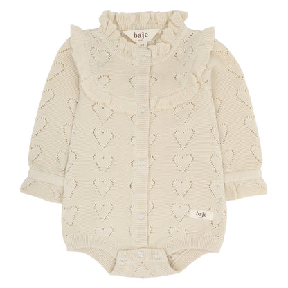 PREORDER - Baje Studio - ajour heart body Jaim - crème oat