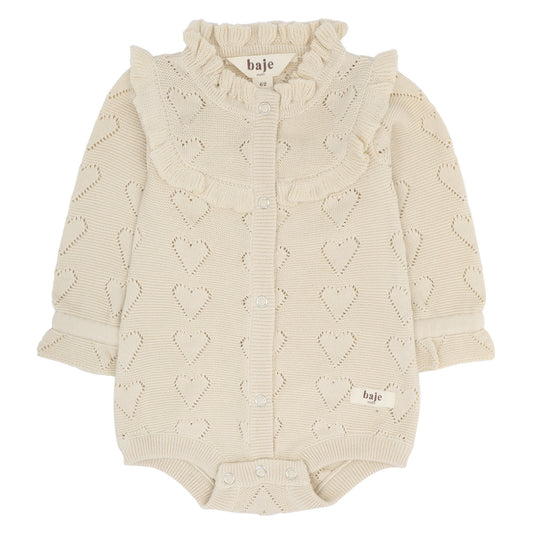 PREORDER - Baje Studio - ajour heart body Jaim - crème oat