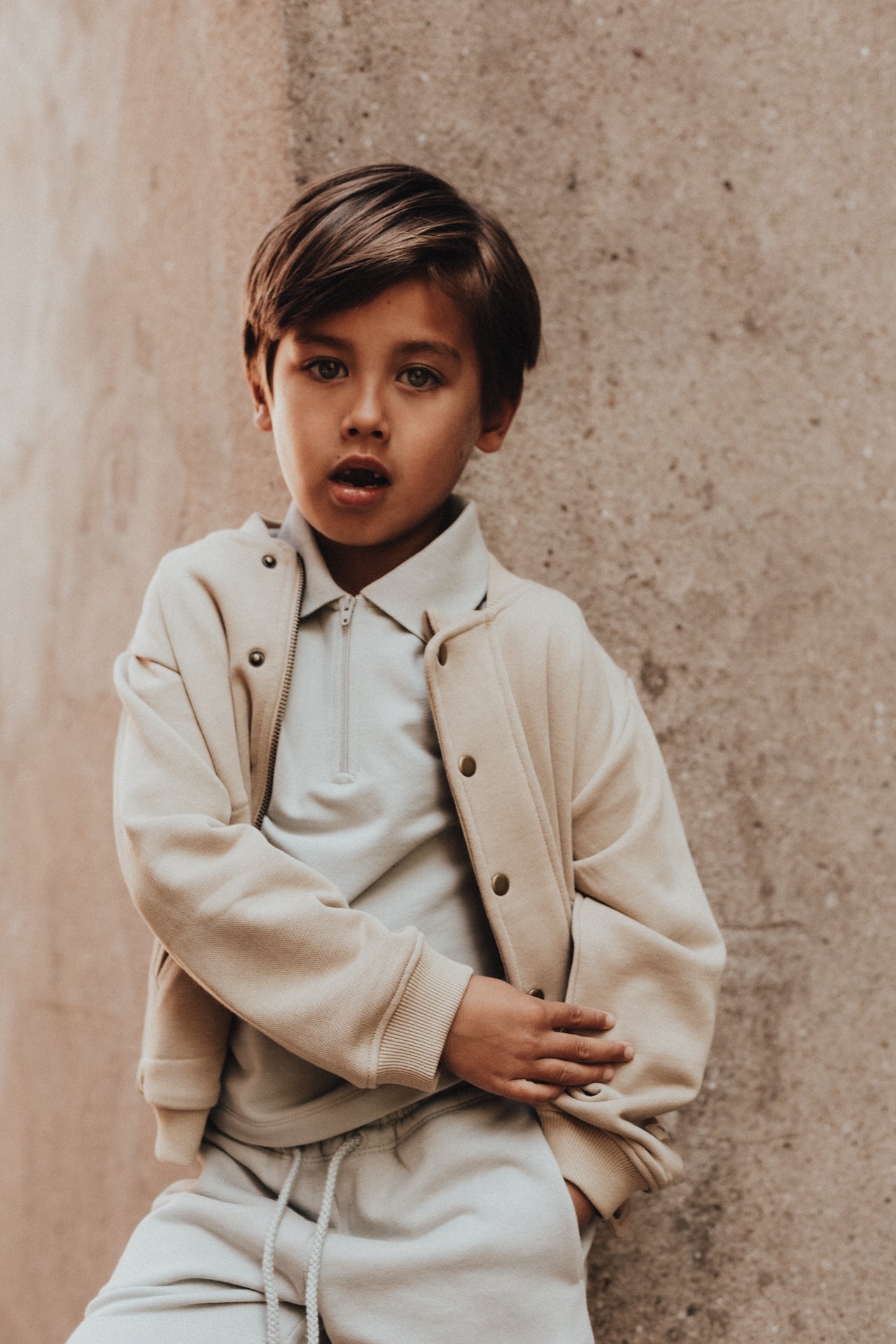 Baje Studio - cardigan Jaen - taupe cafe