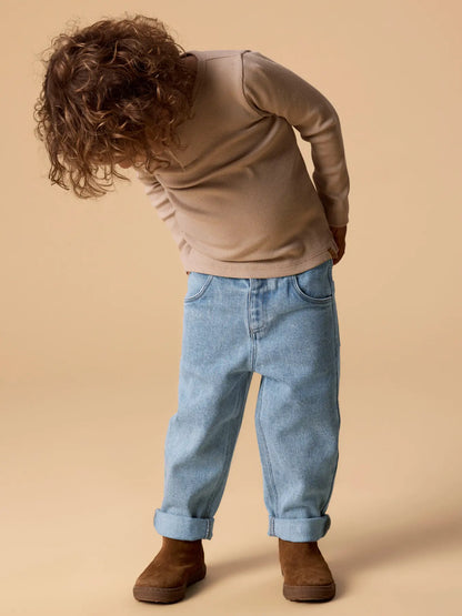 Lil'Atelier - loose jeans - medium blue denim