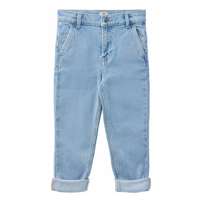 Copenhagen Colors - denim chino pants slim fit - light blue washed