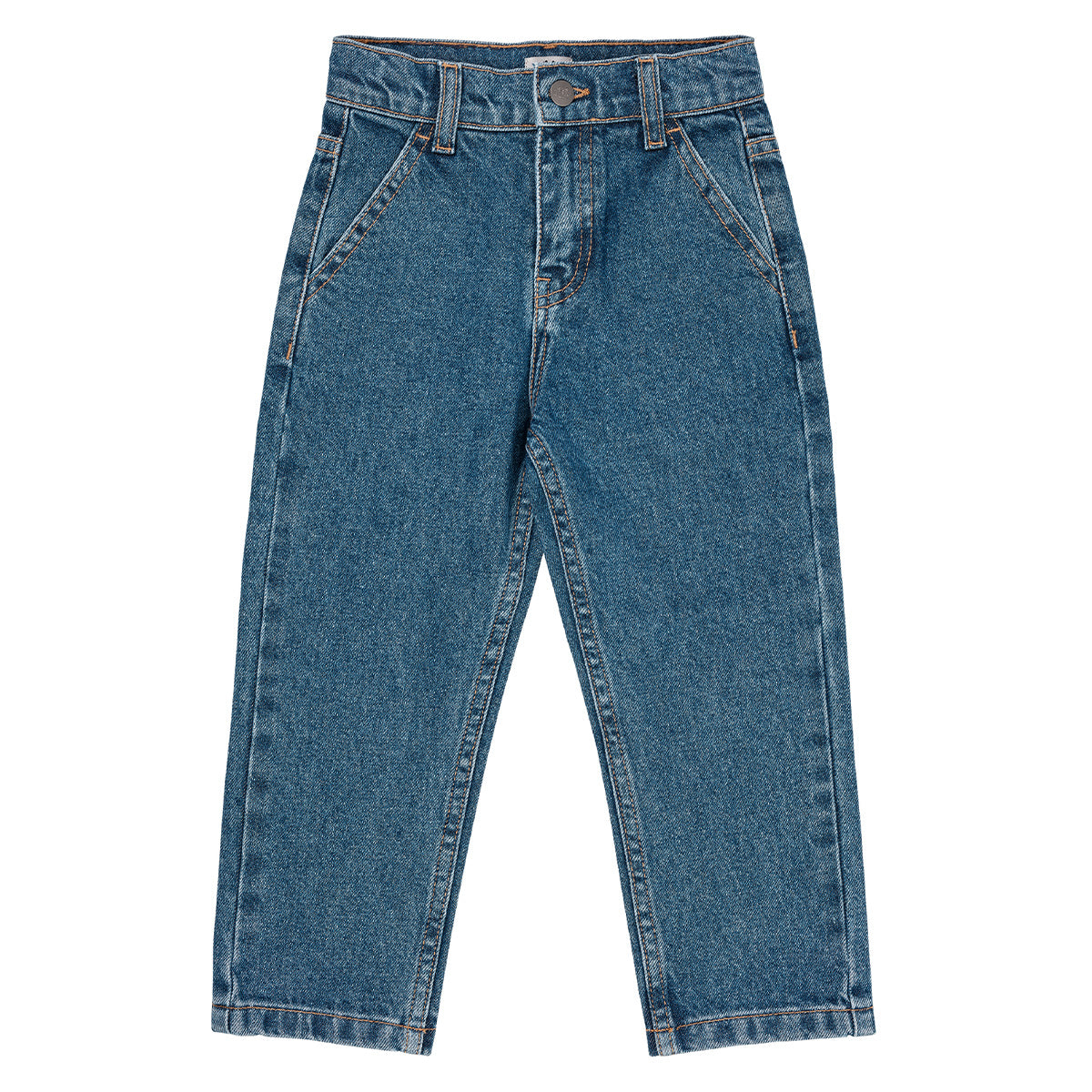 Organic junior jeans regular fit - indigo blue washed