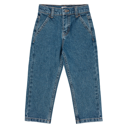 Organic junior jeans regular fit - indigo blue washed