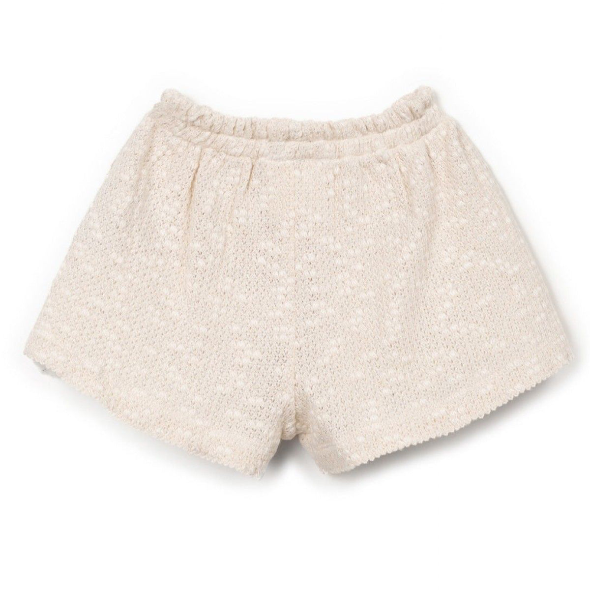 Play Up - embellished piqué shorts - bio resin ecru