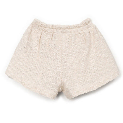 Play Up - embellished piqué shorts - bio resin ecru