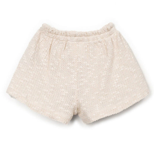 Play Up - embellished piqué shorts - bio resin ecru