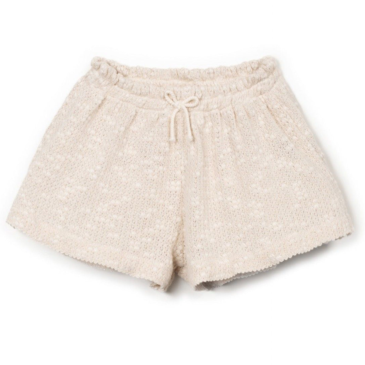 Play Up - embellished piqué shorts - bio resin ecru