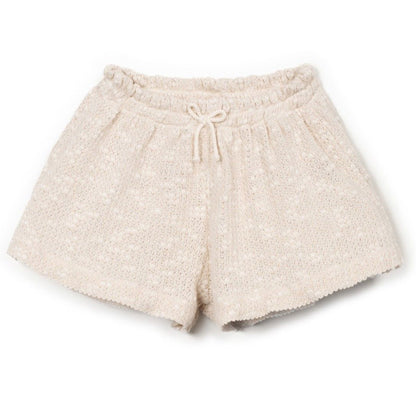 Play Up - embellished piqué shorts - bio resin ecru