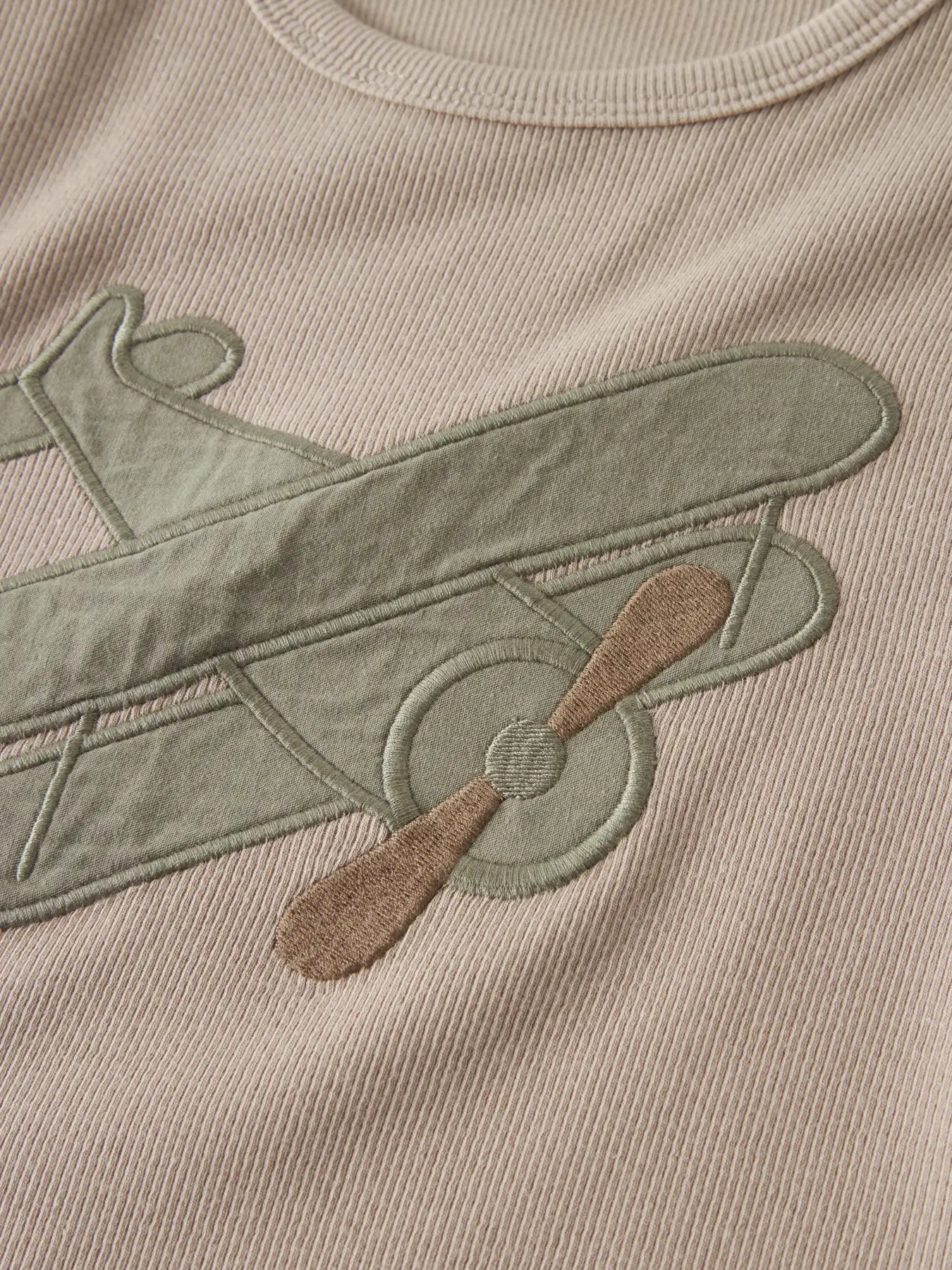 Lil'Atelier - shirt glider plane - oxford tan