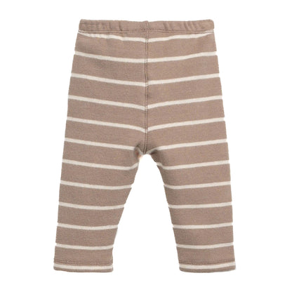 Play Up - striped legging - taupe/pencil