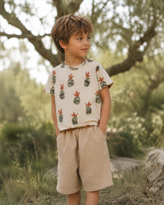 Play Up - pineapple T-shirt kid - ecru