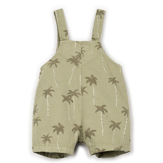 Play Up - twill jumpsuit palmtrees - khaki green
