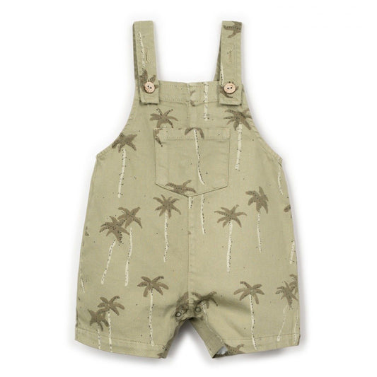 Play Up - twill jumpsuit palmtrees - khaki green