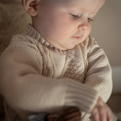 Two You Label - knitted baby dress Kate - beach