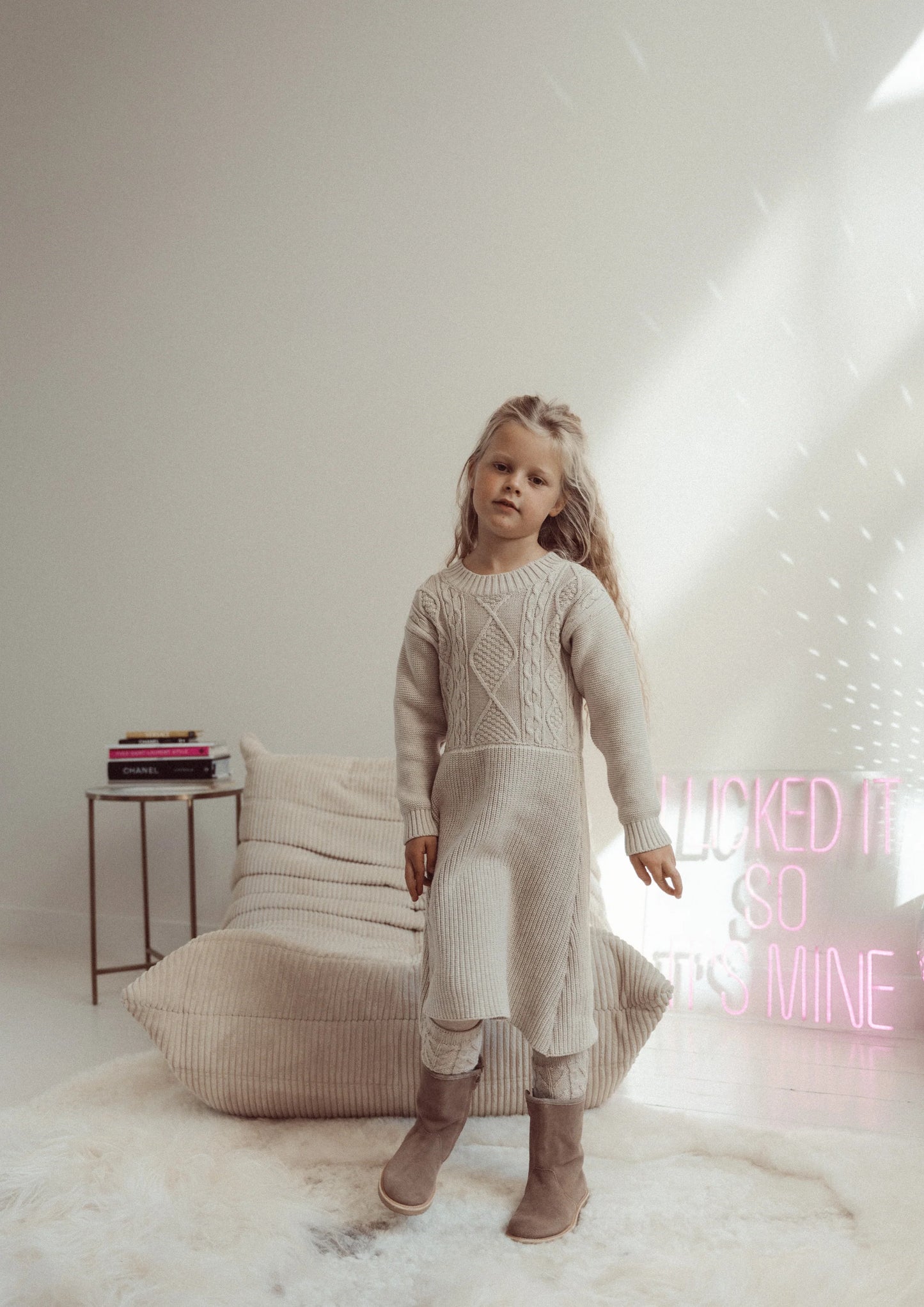 Two You Label - knitted dress Kate - oat