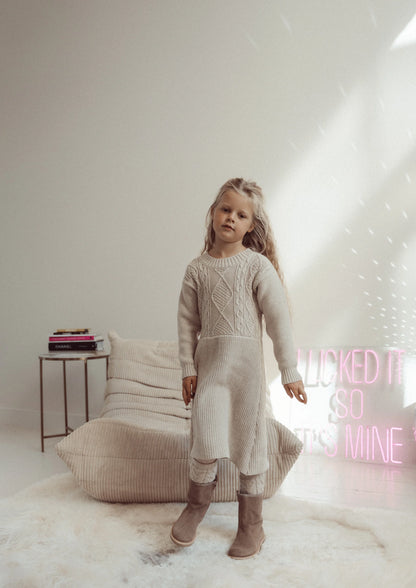 Two You Label - knitted dress Kate - oat
