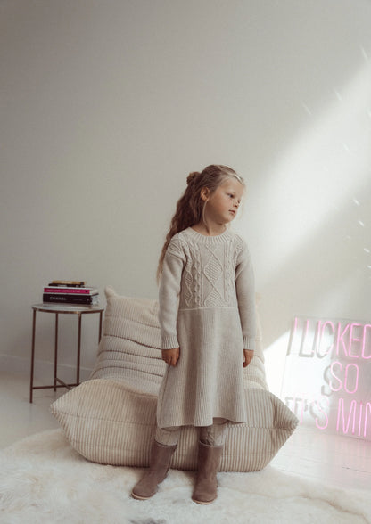 Two You Label - knitted dress Kate - oat