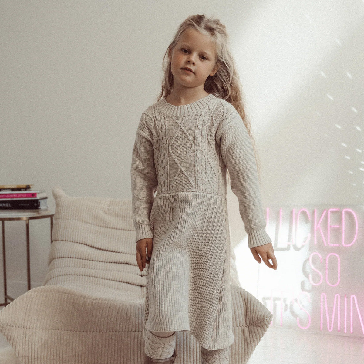 Two You Label - knitted dress Kate - oat