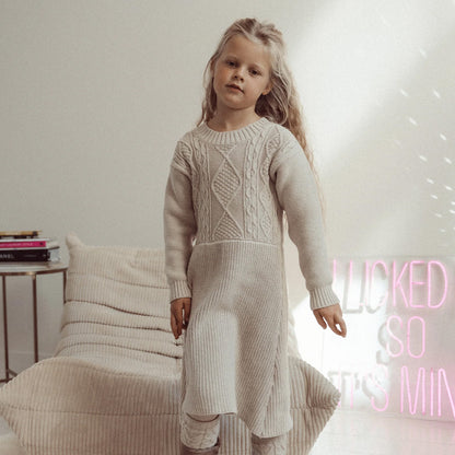 Two You Label - knitted dress Kate - oat