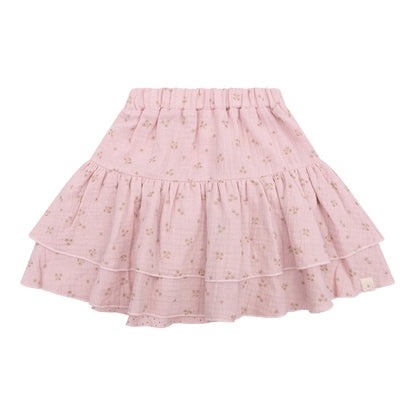 Mousseline skirt Keet - rose flower