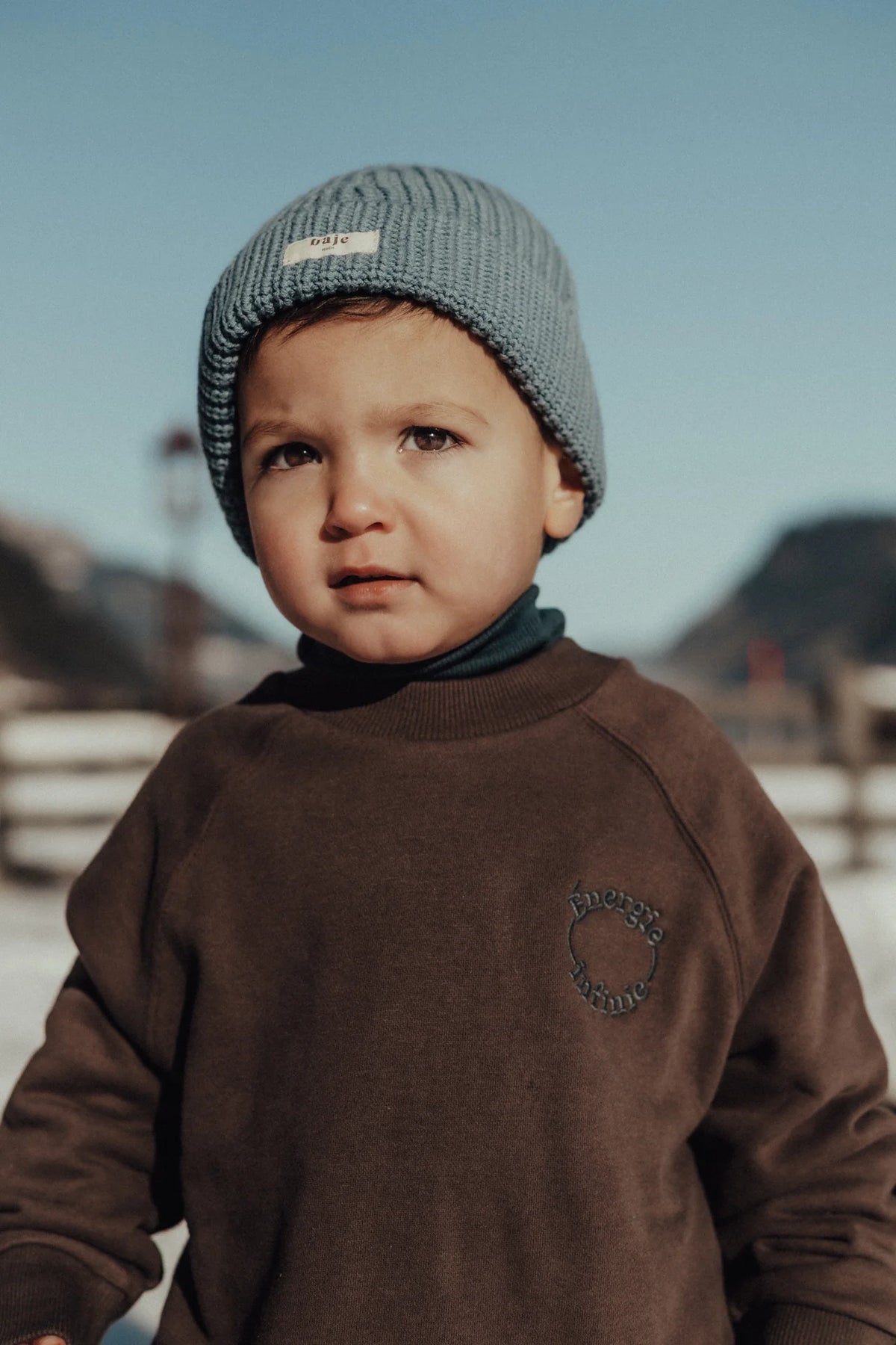 Baje Studio - turtle neck longsleeve Kenai - blue
