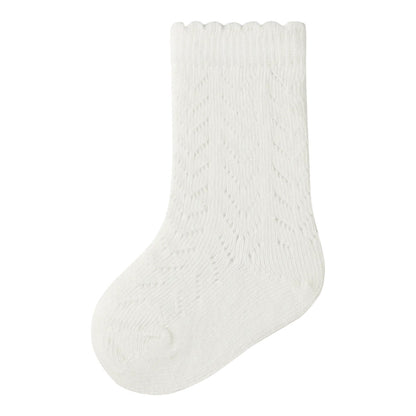 Lil'Atelier - pointelle kniekousen baby - coconut milk