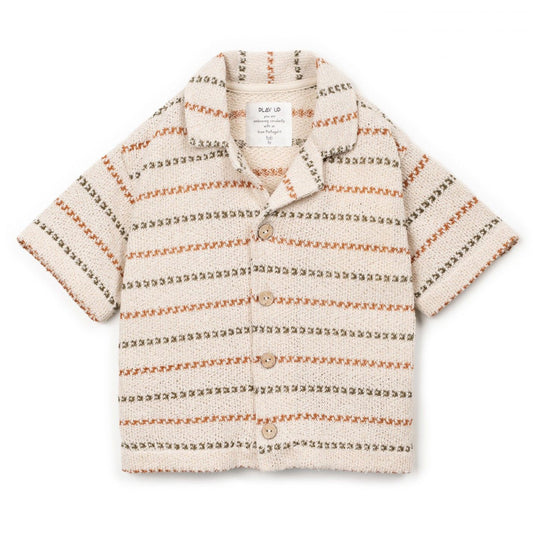 Play Up - knit shirt with stripe pattern kid