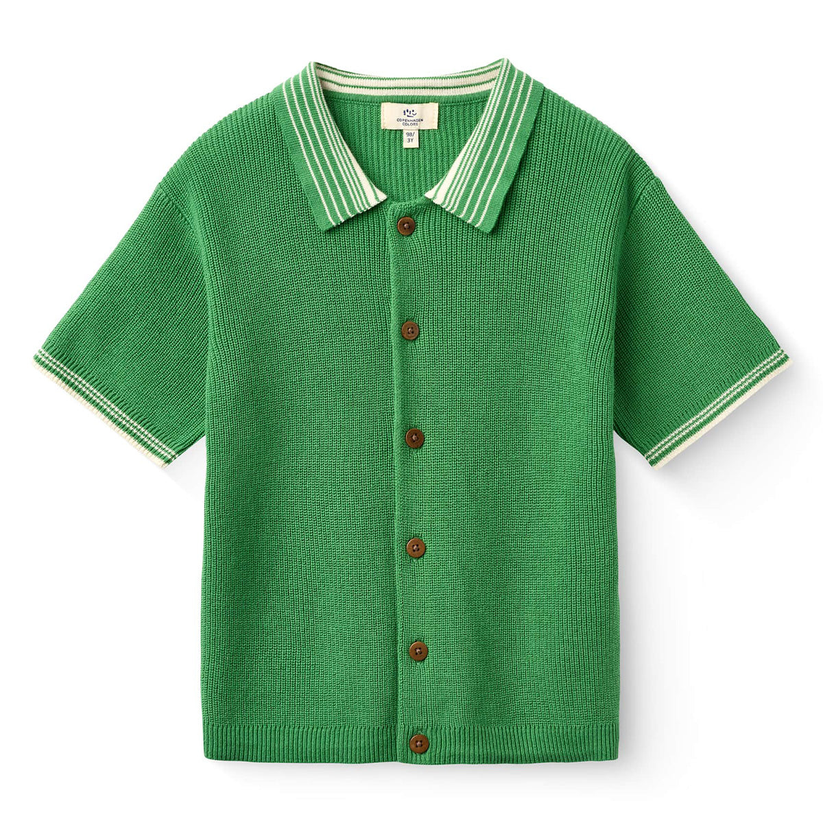 Copenhagen Colors - knitted polo - sharp green