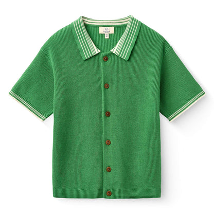 Copenhagen Colors - knitted polo - sharp green