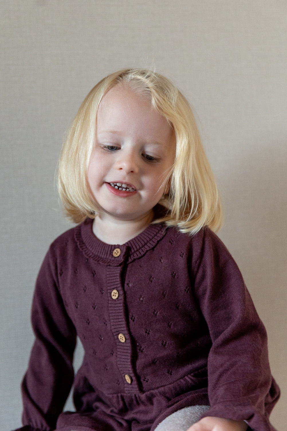 Lil'Atelier - knit dress baby - Catawba Grape