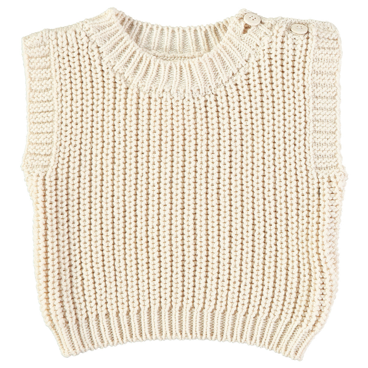 Pequeno Tocon - knitted spencer - cream