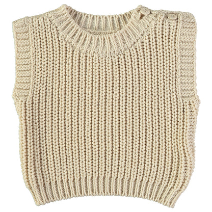 Pequeno Tocon - knitted spencer - tan