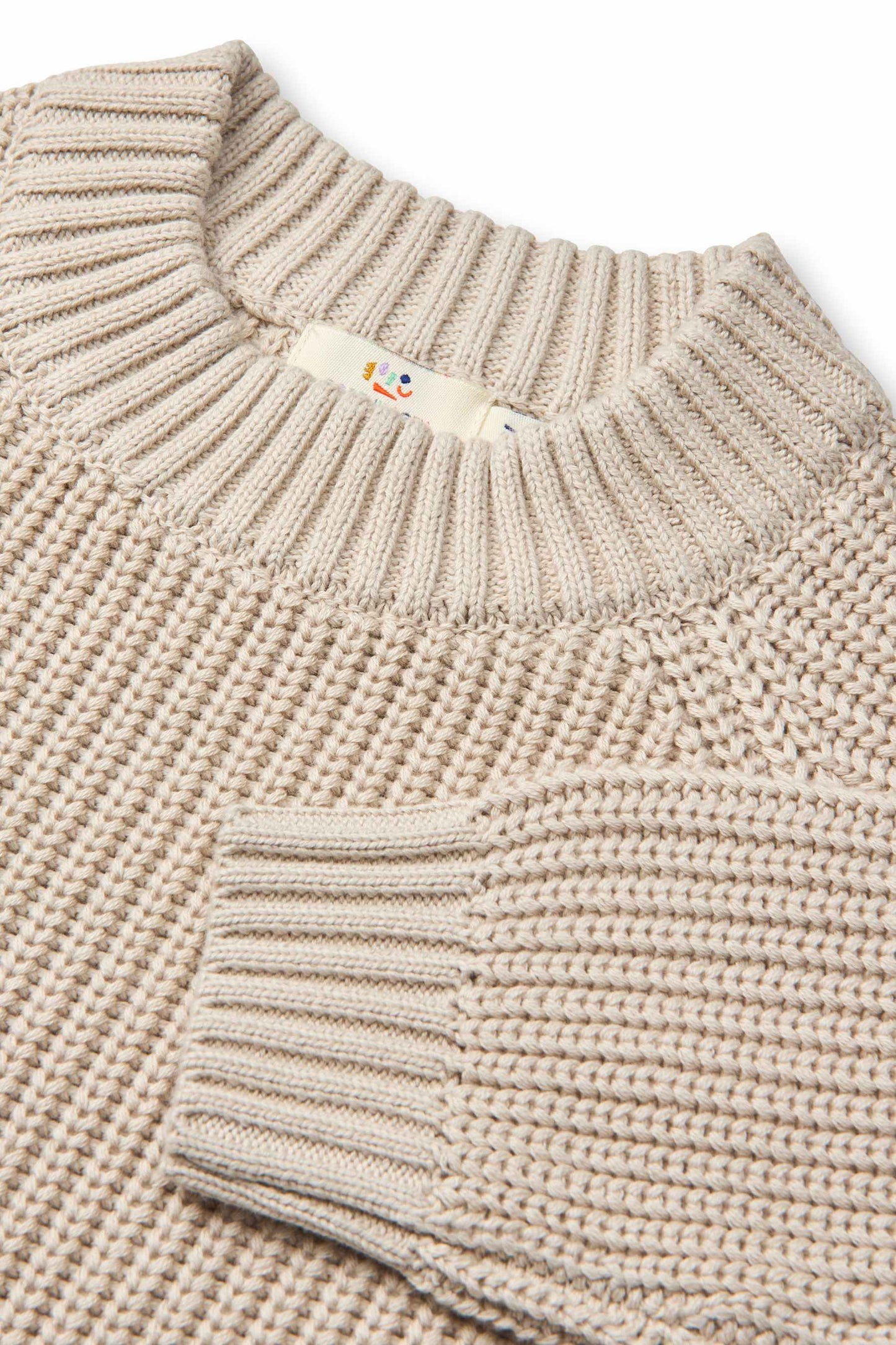 Copenhagen Colors - knitted classic rib jumper - beige