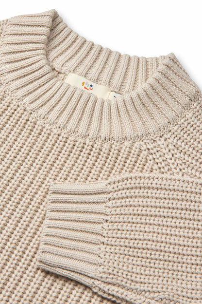 Copenhagen Colors - knitted classic rib jumper - beige