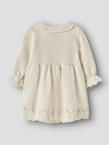 Lil'Atelier - knit dress Lia baby - turtledove offwhite