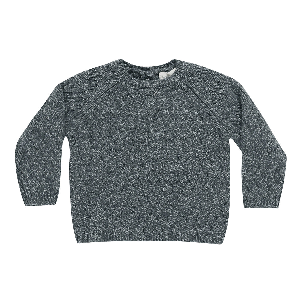 Knitted sweater ~ heathered indigo