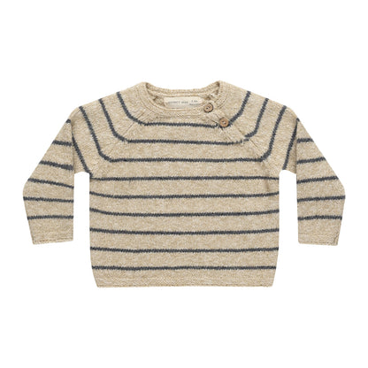 Knitted sweater Ace ~ indigo stripe